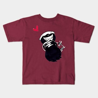 Honey Badger Feels the Love! Kids T-Shirt